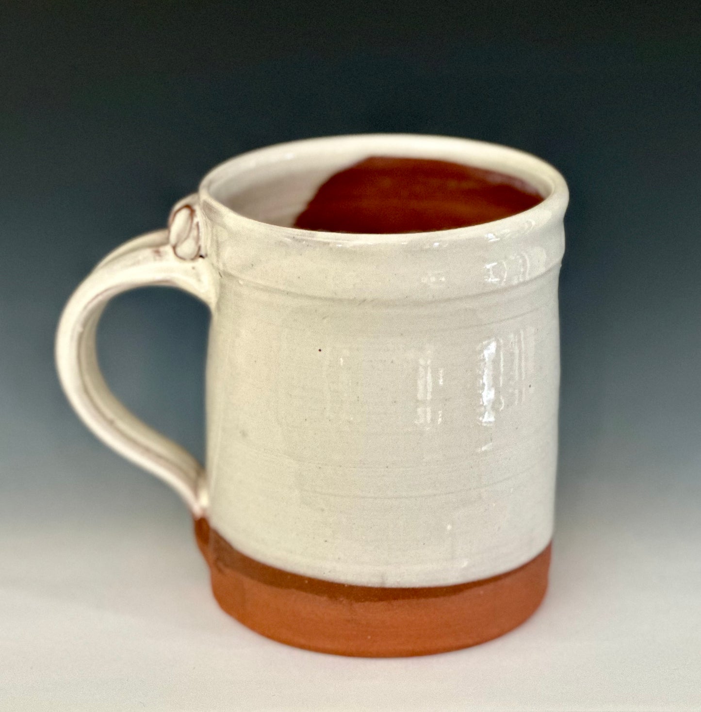 White Slipware Mugs